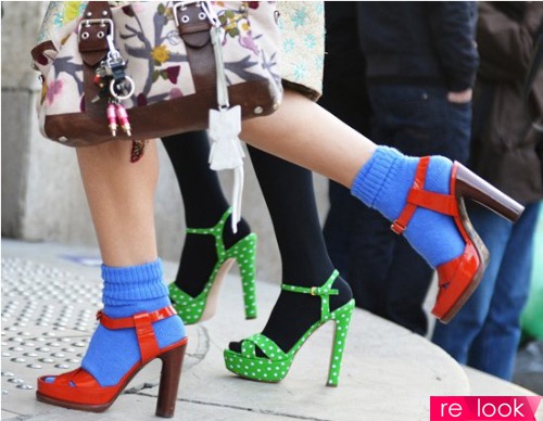 Носки+туфли = модный тренд