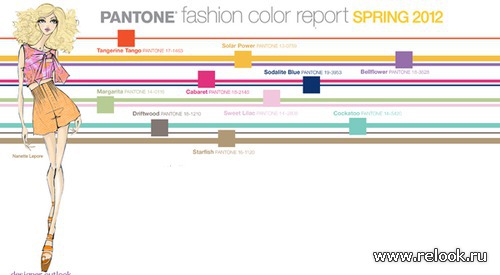 Модные цвета сезона весна 2012