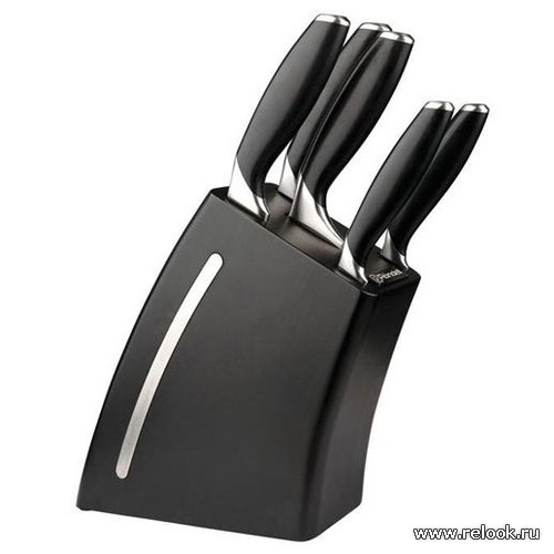 Бренд профессиональной немецкой посуды Rondell  представляет  набор ножей RD-456  на подставке Spalt