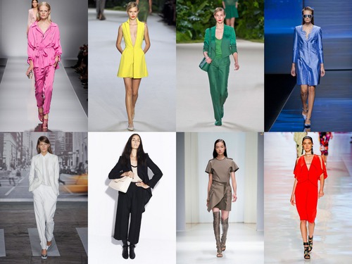 Гармония цвета в женской моде 2013
